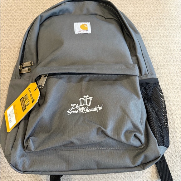 Carhartt Charcoal Backpack with Logo - Picture 2 of 8
